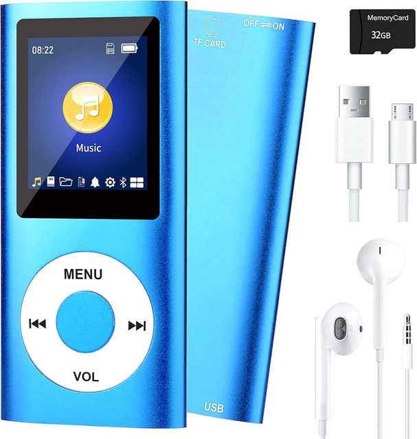 Portable MP3 MP4 Player with Blue-tooth, FM Radio,Earphone,MP3 Music Player with Voice Recorder/Video/Photo Viewer/E-Book