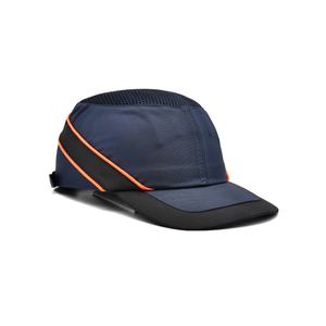 Casquette de baseball personnalisée en maille avec bosse de sécurité casquette de baseball bleu marine bon marché - Product Image 6