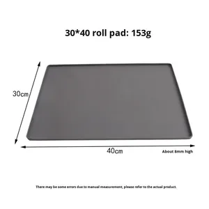 Tapis de cuisson en <span class=keywords><strong>silicone</strong></span> <span class=keywords><strong>pour</strong></span> gâteaux roulés, lot de 4 pièces, tapis souples <span class=keywords><strong>pour</strong></span> four et friteuse à air, <span class=keywords><strong>pour</strong></span> la préparation de gâteaux - Product Image 3
