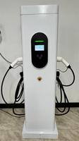 TARY Nouvelle borne de recharge rapide pour véhicules électriques à double prise, sur pied, 220V 22KW AC, station de charge rapide pour voitures