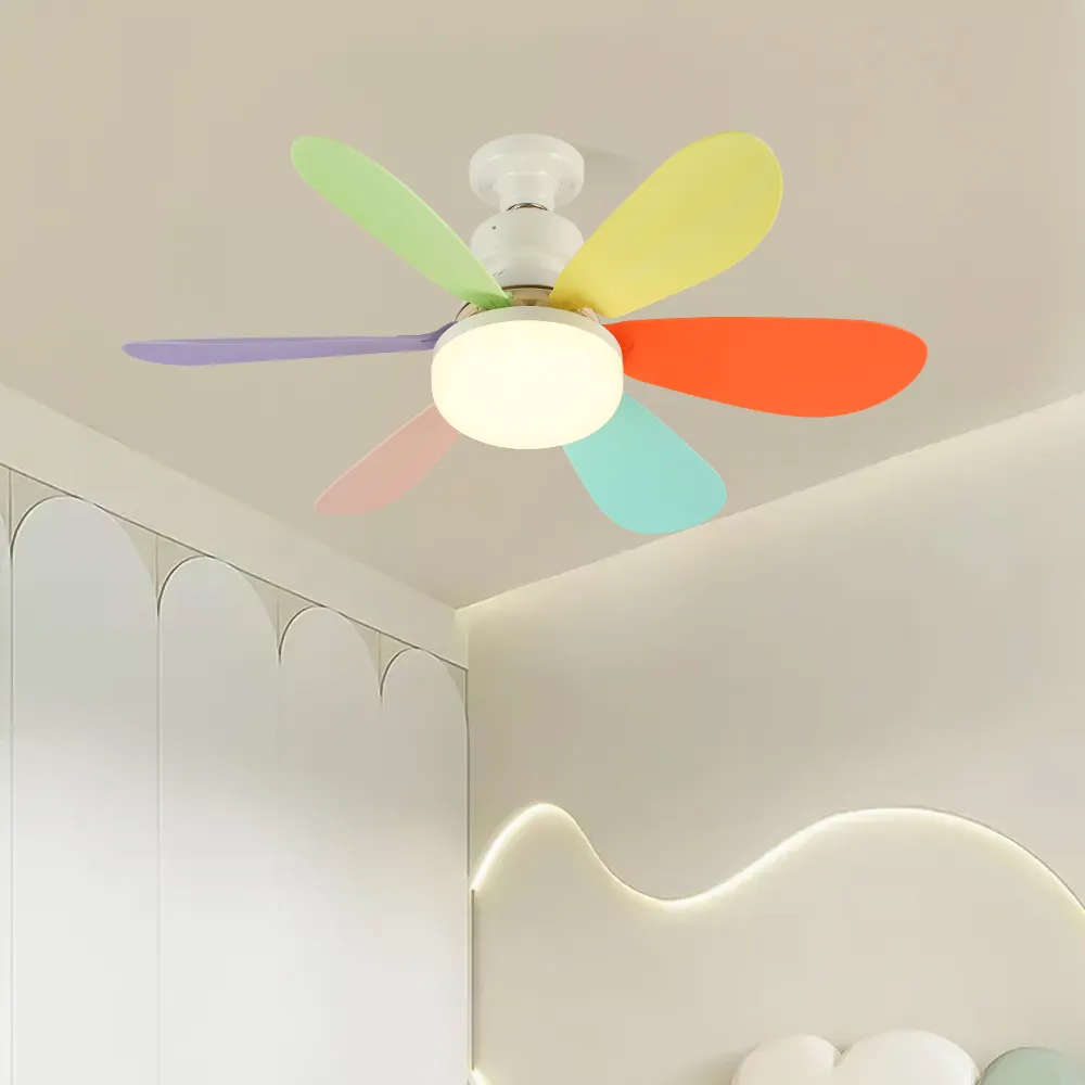 Style de mode moderne télécommande ventilateur de plafond ABS intelligent économie d'énergie ventilateurs de plafond élégants pour la maison