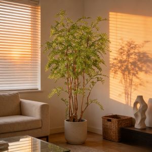 ต้นไม้ประดิษฐ์ทรงสวยงาม สูง 170 ซม. รูปทรงต้นจาบูติคาบา ตกแต่งบ้าน สำนักงาน โรงแรม สไตล์โมเดิร์น ต้นไม้เทียมสีเขียวอมเขียวตลอดปี พร้อมลำต้นที่ดูเป็นธรรมชาติ - Product Image 5