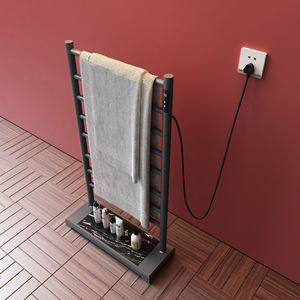 <span class=keywords><strong>Toallero</strong></span> eléctrico inteligente para el hogar con calentador de pantalla táctil Estante de almacenamiento para baño de pie No se requiere perforación - Product Image 3