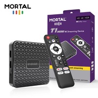 Smart TV BOX con Control Remoto por Voz de Google, Android TV Box Mortal T1mini 4K, Reproductor Multimedia, WIFI, RK3518, 8GB, 2GB, 16GB, TV Box ATV