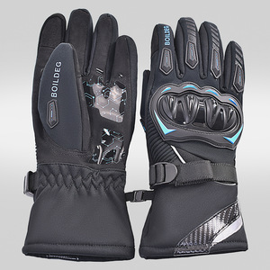 Winter Motorcycle Riding <b>Gloves</b> <b>Touchscreen</b> Shock Absorption Water Repellent Protection For Night Outdoor Off Road Bike Riding - Product Image 3