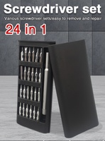 Jeu de tournevis de précision 24 en 1 pour l'entretien des appareils électroniques pour téléphones portables, caméras, ordinateurs, montres, équipement de bureau
