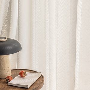 Innermor Super doux grande sensation <span class=keywords><strong>de</strong></span> main rideaux en Tulle blanc pour la décoration <span class=keywords><strong>de</strong></span> salon <span class=keywords><strong>voile</strong></span> moderne en mousseline <span class=keywords><strong>de</strong></span> soie solide <span class=keywords><strong>Voile</strong></span> transparent - Product Image 3