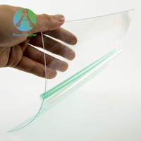 Feuille de PC transparente sur mesure, surface brillante/mate/gaufrée pour la fabrication de cartes d'identité, applications de pliage/thermoformage (OCAN)