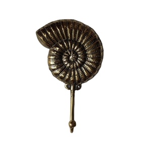 Sea Shell Design Brass <b>Hook</b> for Coats and Hats Home Decorative Wall Mounted <b>Hooks</b> for Modern Home Living - Product Image 1