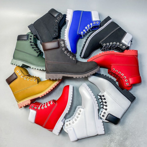 Botas de Tobillo de Cuero de Lujo para Hombre, Diseño de Alta Gama, Impermeables, con Cordones, Estilo Workwear, para Exteriores y Uso Casual - Product Image 6