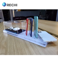 RECHI – présentoir en acrylique pour téléphone portable et écouteurs, Design personnalisé, présentoir d'exposition en acrylique