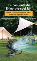 IP44 étanche LED ventilateur de plafond mise à niveau moteur électrique mural pour une utilisation en extérieur lumière résistante à la pluie conçue pour le camping