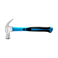 Marteau à griffes forgé monobloc avec poignée souple en TPR, disponible en 8OZ, 12OZ, 16OZ, 20OZ, 24OZ