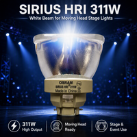 SIRIUS HRI 311W Blanc Faisceau Tête Mobile Lampe Ampoule Stage Lumière pour OSRA-M E27 Base