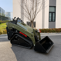 Mini-chargeuse compacte sur chenilles, directement de l'usine chinoise, avec moteur diesel EPA et accessoires de chargeuse