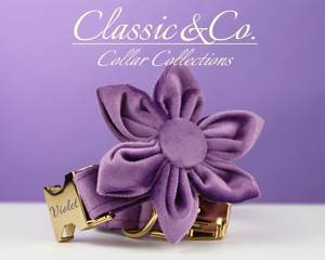 ชุดสายจูงปลอกคอสุนัขแบบปรับแต่งได้ลายดอกไม้โบว์สำหรับสัตว์เลี้ยงขนาดเล็กขนาดกลางขนาดใหญ่แผ่นชื่อแบบเงียบสลักของขวัญสำหรับลูกสุนัขงานแต่งงาน - Product Image 1