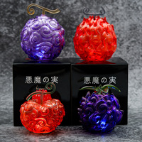 Ornements lumineux LED One Piece Devil Fruit, objets de collection d'anime, accessoires exquis, décor lumineux, cadeaux pour les fans de One Piece