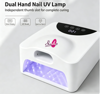 Nouvelle conception, lampe UV pour ongles à séchage rapide, grande capacité, 5 minuteurs, lampe UV LED professionnelle pour salon de manucure, double zone