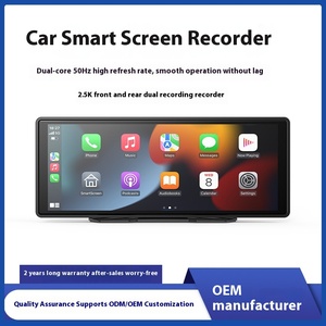 Xách Tay 4K 10.26Inch Không Dây Điều Hướng Xe Dash Cam Với Màn Hình IPS Phía Trước Phía Sau Kép Ghi Âm Tương Thích Với Carplay Android - Product Image 5