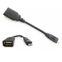 Haute qualité Micro 5P mâle à USB câble de Données Femelle OTG Câble Adaptateur