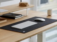 Tapis de bureau en feutre et liège Tapis pour ordinateur portable Tapis de bureau extra large en laine naturelle