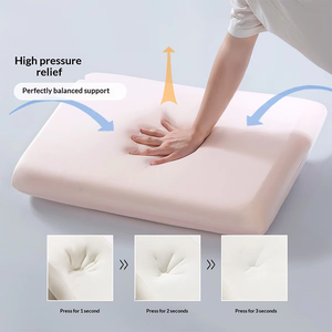 Harga Grosir Pabrik Bantal Busa Memori Premium Bentuk Persegi Panjang dengan Dukungan Leher Anti-Bakteri untuk Bantuan Tulang Belakang Serviks Tidur Nyenyak - Product Image 5