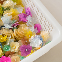 Liontin Resin Bunga Hydrangea Daun Besar Kering Asli - Kepala Bunga Terbungkus Epoksi untuk Pembuatan Perhiasan DIY Anting Gelang