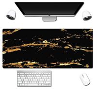 Tapis de souris et de bureau rectangulaire en caoutchouc à motif marbré style anime, taille personnalisée, en stock