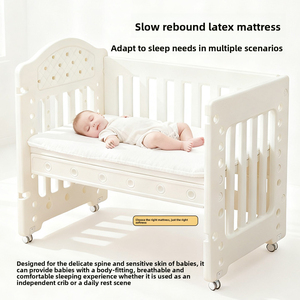 Cambiador de Bebé Convertible en Cuna con Bañera y Masajeador, Plegable y Portátil para Recién Nacidos, Guardería en Casa - Product Image 3