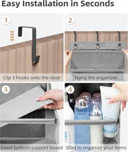 Offre Spéciale : Organisateur de Rangement Suspendu à 6 Niveaux Grande Capacité pour Porte, en Polyester Robuste avec Poches ESP, Systèmes d'Organisation de Placard - Product Image 4