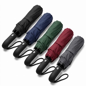 New Arrival <b>Outdoor</b> Custom Logo Portable Wholesale Automatic Rubber Handle Rain <b>Umbrella</b> - Product Image 2