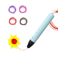 Mainan menggambar diy pena 3d anak pencetak 3d doodler pena mulai isi ulang 3d filamen printer abs/pla 1.75mm untuk pena