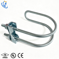 Attache de fixation rapide UTT13 homologuée FM pour barre anti-oscillation, application à angle de montage variable pour conduite d'incendie