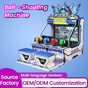 Máquina de Jogo de Tiro Arcade com Empurrador de Moedas e Troca de Bilhetes para Centros de Diversão, Jogo de Vídeo de Tiro com Bolas - Product Image 2