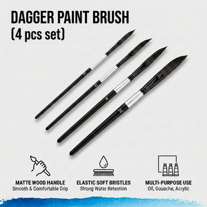 Pinceau en nylon à ligne fine pour peinture à l'huile, gouache, aquarelle, illustration, croquis urbains, pinceaux d'art pour étudiants - Product Image 1