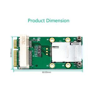 Adaptateur MINI PCI-e MPCIe avec emplacement pour carte SIM pour SIMCOM SIM7000 SIM7100E SIM7600E-H SIM7600SA-H SIM7600G-H SIM7906E <span class=keywords><strong>SIM7912G</strong></span> - Product Image 6