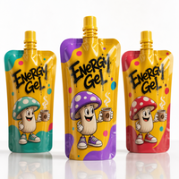 Pochette personnalisée avec bec verseur pour gel énergétique, supplément protéiné, boisson liquide, emballage avec bouchon à vis pour le fitness