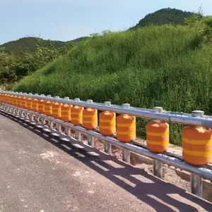 Road Traffic Safe Eva Material Safety Roller Barrier Safety Rolling Barrier Anti Crash Barrel