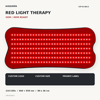 Ceinture de thérapie par lumière rouge Aisqueen en stock, 210 LED, 660 nm, 850 nm