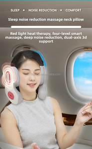 Oreiller cervical portable en U avec Bluetooth et alimentation USB, réduction de bruit ANC, produit de <span class=keywords><strong>massage</strong></span> transfrontalier pour le sommeil et la colonne cervicale - Product Image 5