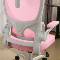 Fauteuil de direction ergonomique moderne rose avec accoudoirs réglables, massage rafraîchissant pour le bureau et la maison