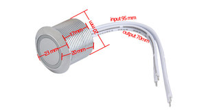 DC12V 24V 5A Interruptor de sensor de botón táctil inteligente Bisagra de gabinete de material ABS para luz de gabinete y tira de LED - Product Image 3