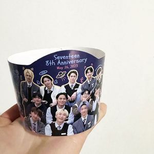 Fundas de Papel Impresas Personalizadas para Vasos, Fundas Desechables Ecológicas para Vasos de Café, Leche y Té, Kpop - Product Image 4