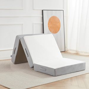Matelas pliable en mousse à mémoire de forme, Tatami à trois plis, matelas fin pour enfants, animaux domestiques, bébés, adultes, personnes âgées - Product Image 1