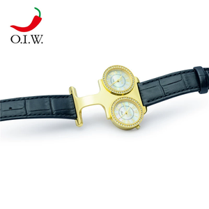 Đồng hồ thạch anh nữ xu hướng Retro Châu Âu-Đồng hồ sang trọng Múi giờ Kép với bàn tay phát sáng - Product Image 3