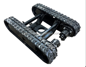 Chasis Eléctrico de Orugas de Goma de 200 kg con Motor y Control Remoto, Plataforma de Orugas de Goma para Maquinaria de Construcción - Product Image 3