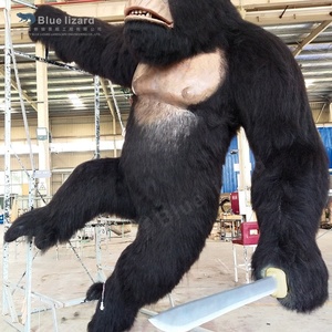Modèle de gorille animatronique fait à la main avec fourrure, équipement d'intérieur pour parc d'attractions, King Kong - Product Image 5