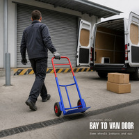 Chariot à main pliable en métal industriel à 2 roues, personnalisable OEM, chariot de plateforme pour entrepôt