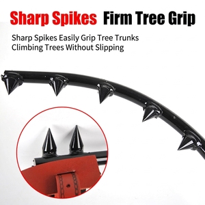Pointes d'escalade sur arbre réglables, équipement d'escalade, protection contre les chutes, cadre en acier haute résistance, gaffes dentelées sécurisées <span class=keywords><strong>pour</strong></span> grimpeurs d'arbres - Product Image 4