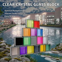 Nouveau modèle/taille Design 190*190*80mm bloc de verre creux en cristal clair pour entrée de salle de bain décoratif 80/50mm épaisseur pas de blanc